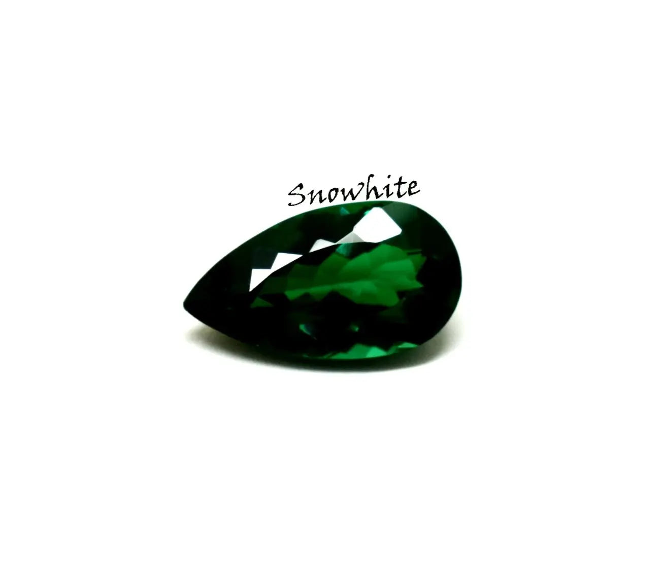 8 Ct Natural Green Emerald Loose Gemstone Deep Certified Pear Cut Elegant Gem ABC Jewelries
